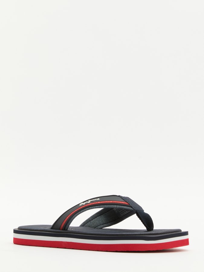 

Шлепанцы мужские Pepe Jeans PMS70156 синие 42 EU, Синий, PMS70156