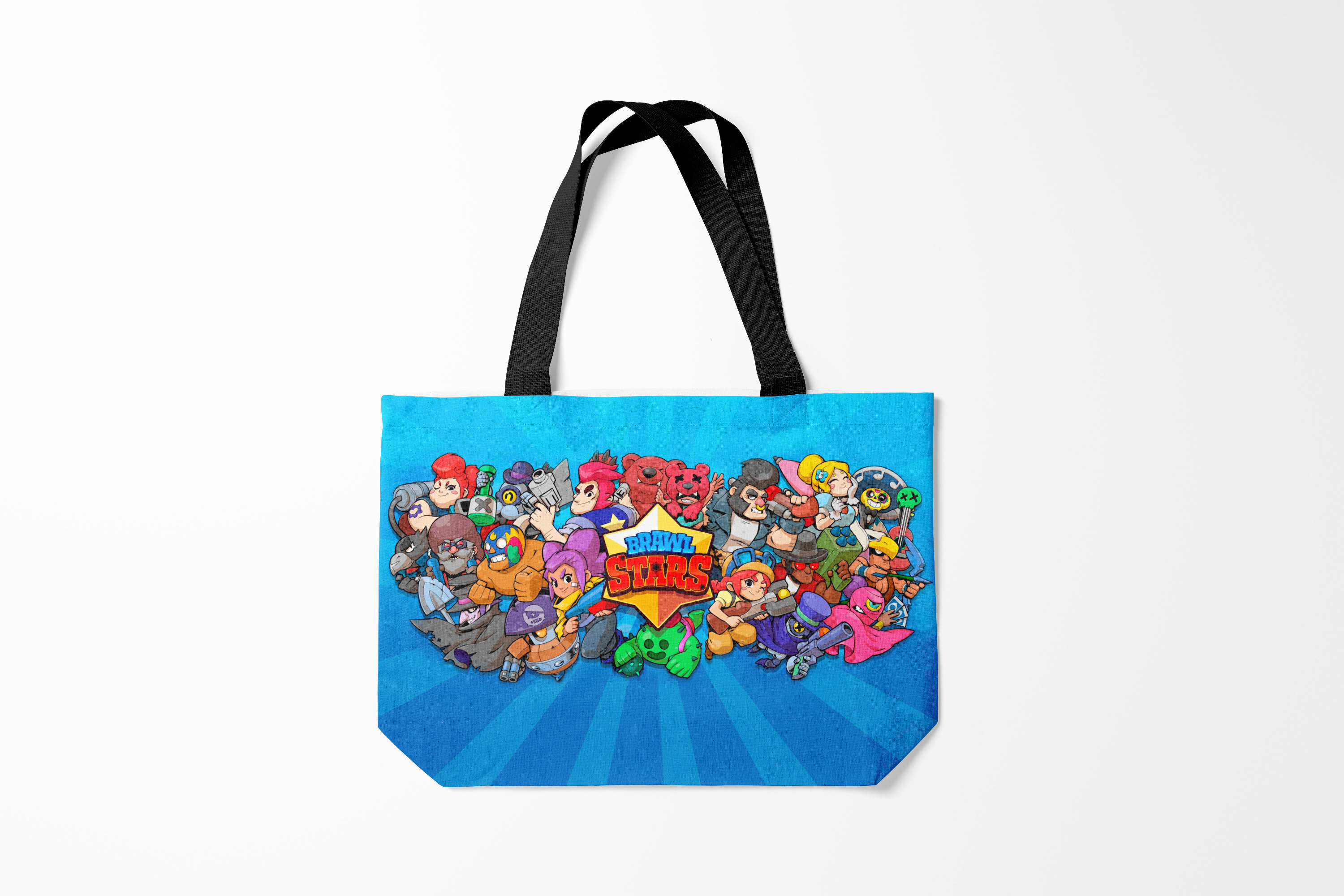 

Сумка шoппер унисекс Burnettie Brawl Stars, голубой, Brawl Stars