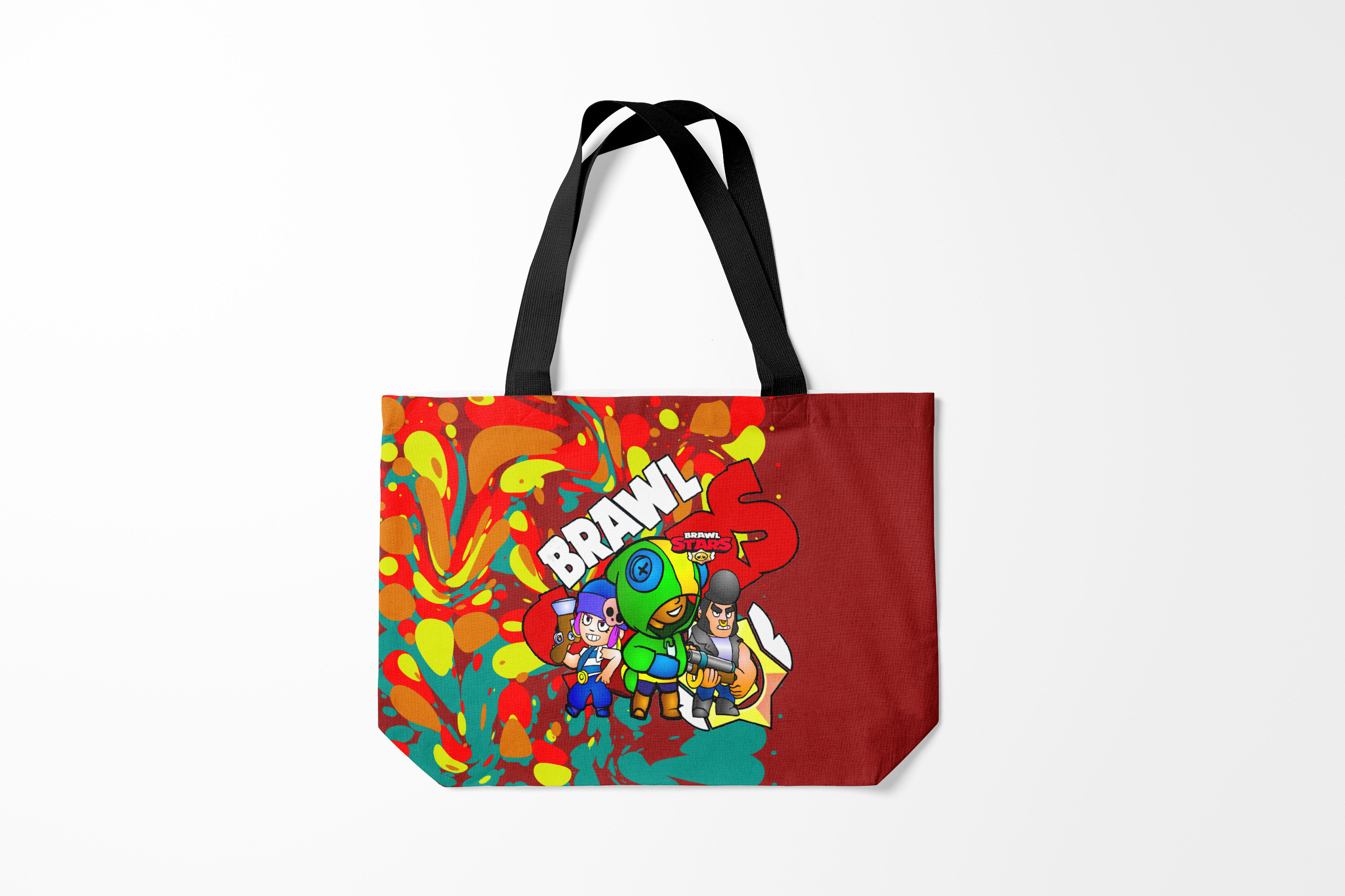 

Сумка шoппер унисекс Burnettie Brawl Stars, красный, Brawl Stars