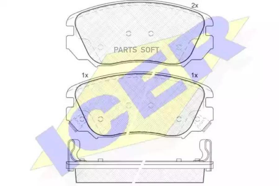 

Колодки Передние Opel Insignia Icer 181914 Icer арт. 181914