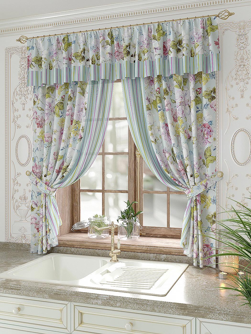 

Комплекты штор AT HOME Алирвия высота 180 см, ширина 150 см, Белый, 934068