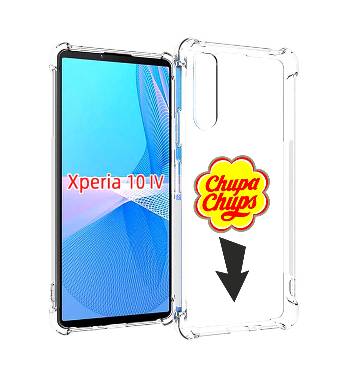 

Чехол MyPads чупа чупс для Sony Xperia 10 IV (10-4), Прозрачный, Tocco
