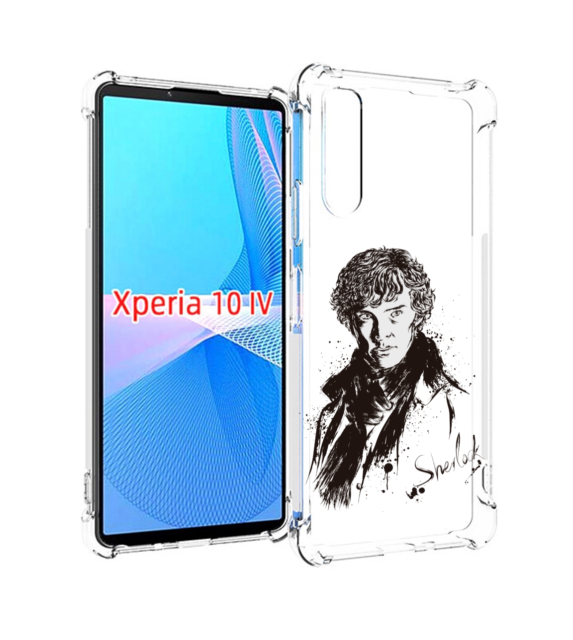 

Чехол MyPads шерлок холмс портрет для Sony Xperia 10 IV (10-4), Прозрачный, Tocco