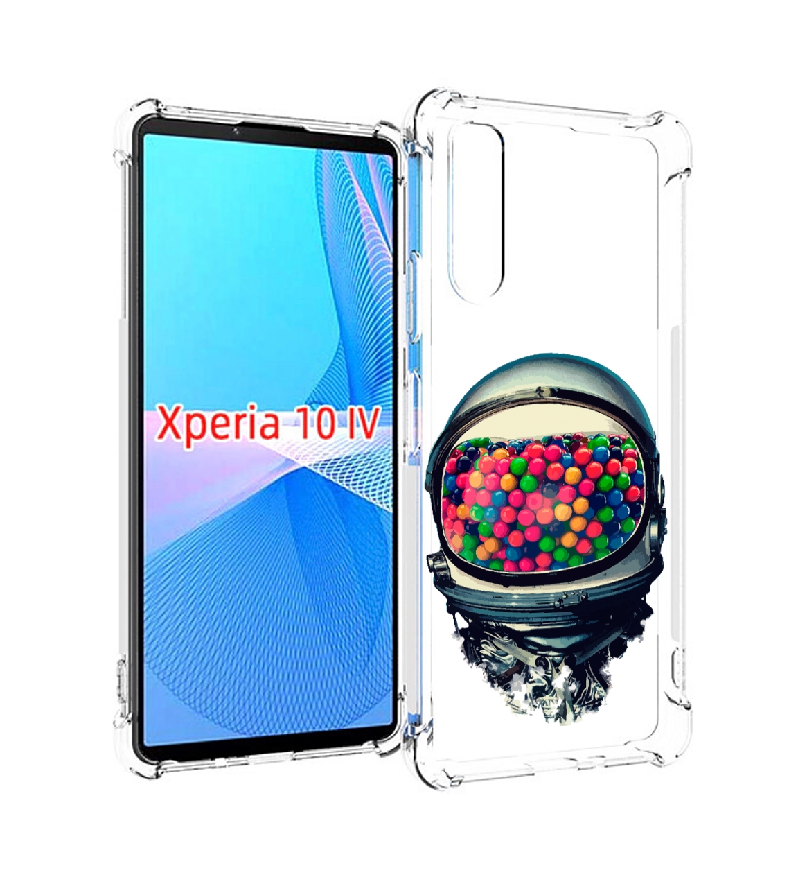 

Чехол MyPads шлем космонавта для Sony Xperia 10 IV (10-4), Прозрачный, Tocco