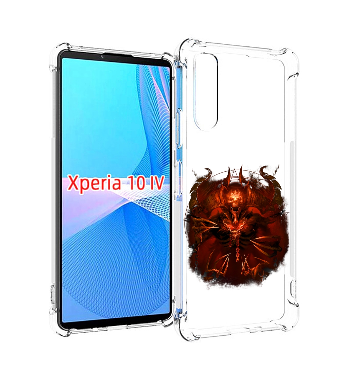 

Чехол MyPads яркий демон для Sony Xperia 10 IV (10-4), Прозрачный, Tocco