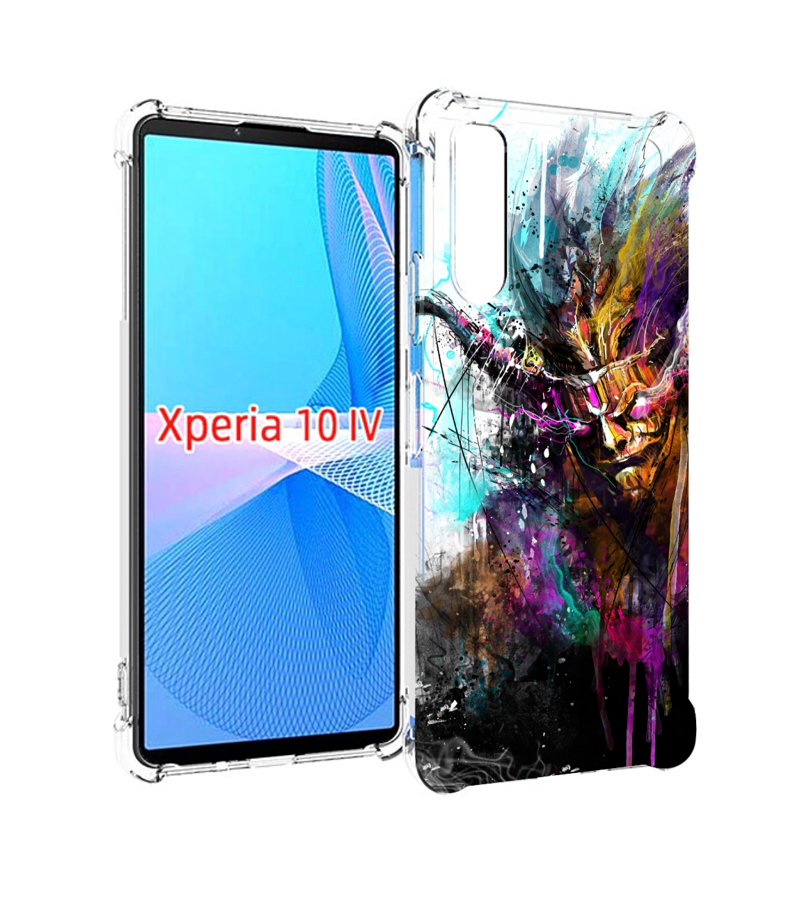 

Чехол MyPads яркий дьявол для Sony Xperia 10 IV (10-4), Прозрачный, Tocco