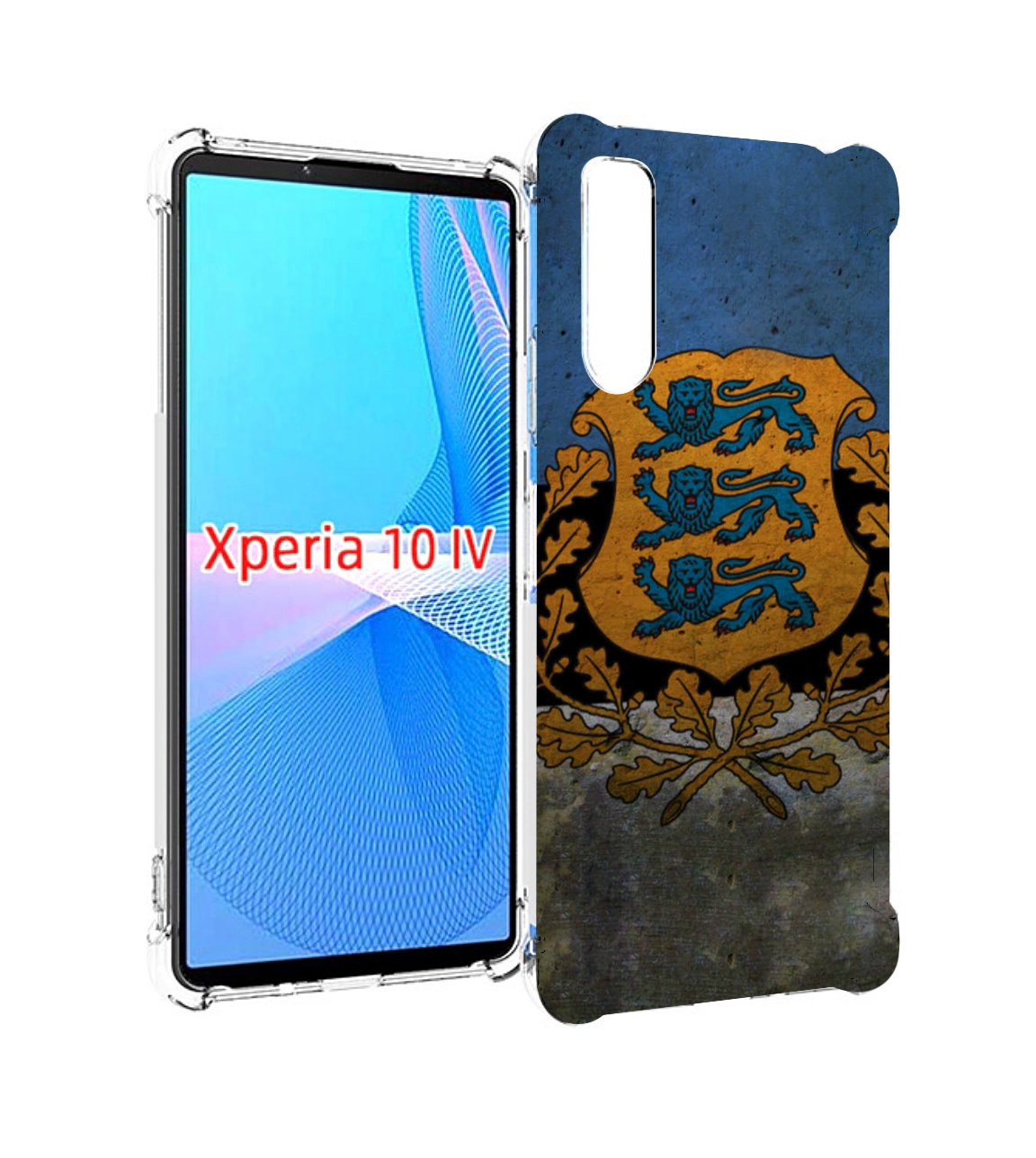 

Чехол MyPads герб флаг эстонии для Sony Xperia 10 IV (10-4), Прозрачный, Tocco