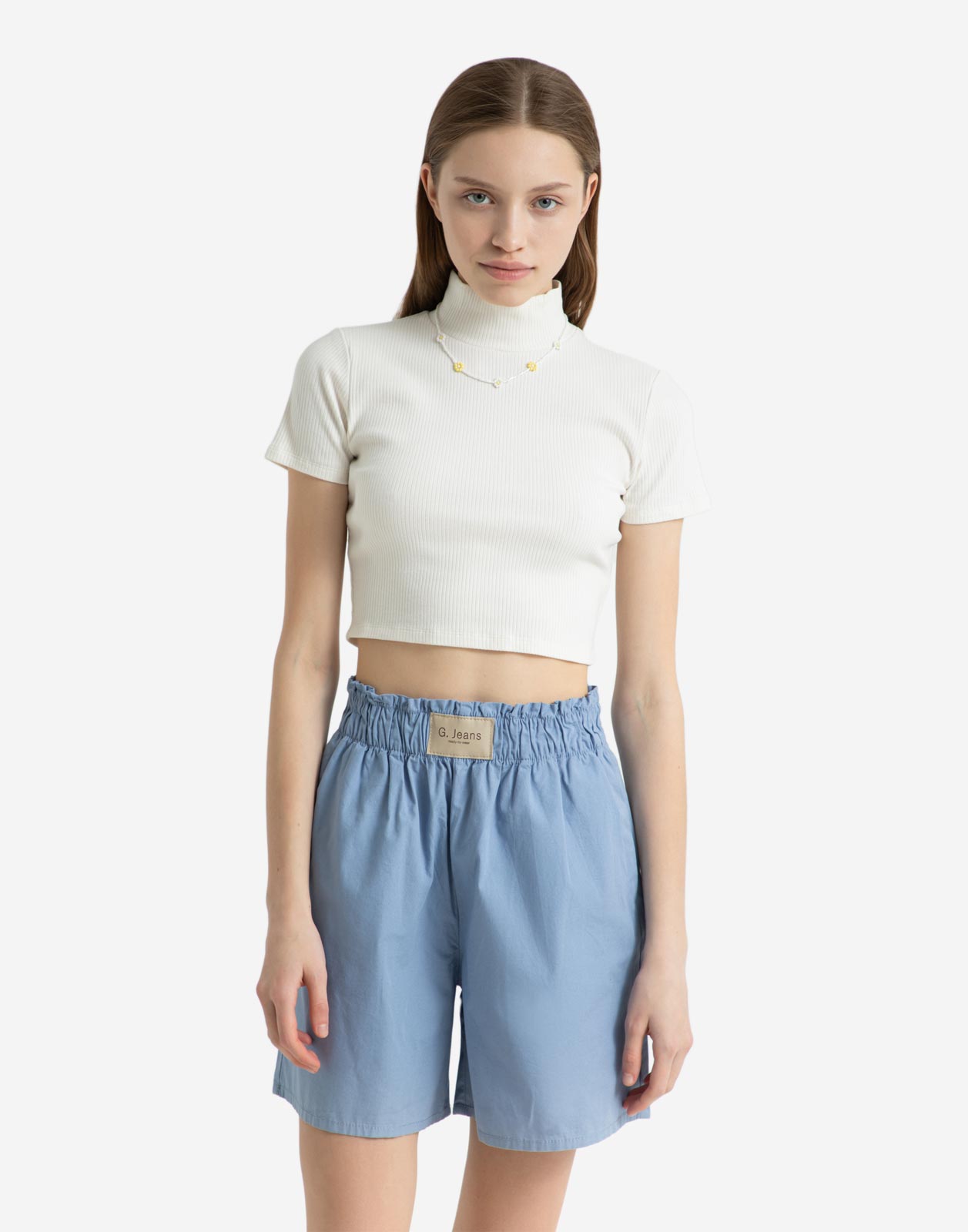 

Шорты женские Gloria Jeans GSH008492 голубые XL, Голубой, GSH008492
