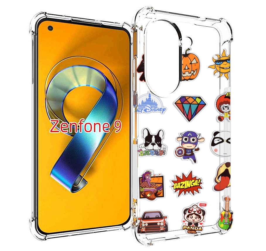 

Чехол MyPads Стикеры-2 для Asus Zenfone 9 (AI2202), Прозрачный, Tocco