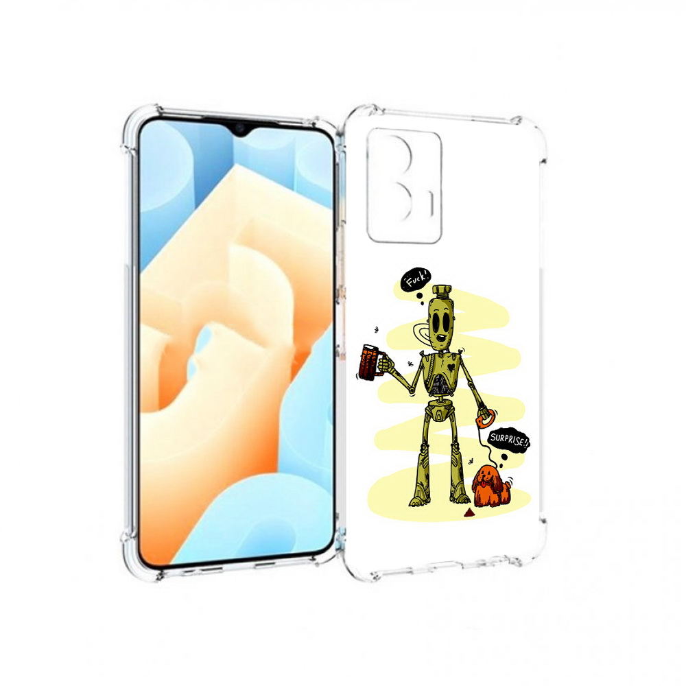 

Чехол MyPads Tocco для Vivo U5 прикольный робот (PT226979.416.557), Прозрачный, Tocco