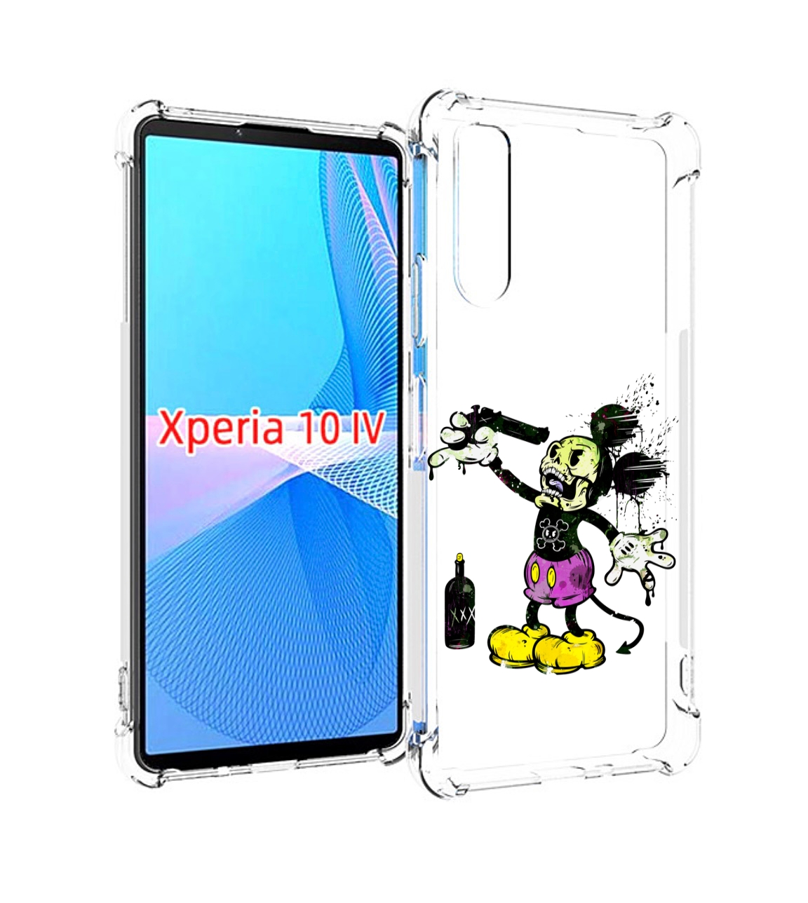 

Чехол MyPads Драг Микки для Sony Xperia 10 IV (10-4), Прозрачный, Tocco