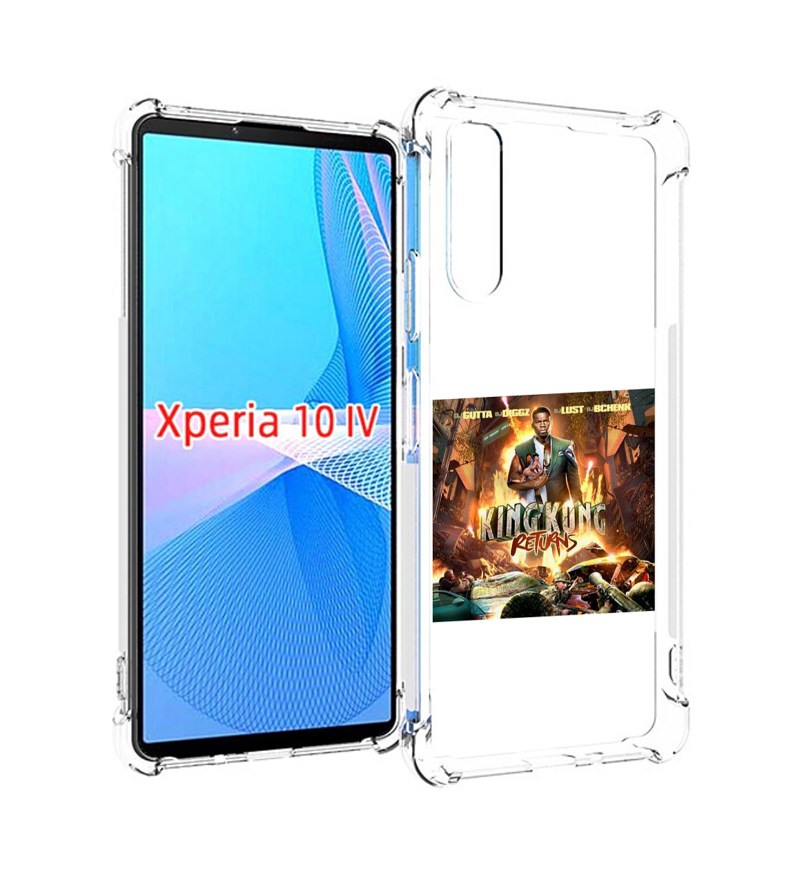 

Чехол MyPads 50 Cent - King Kong Returns для Sony Xperia 10 IV (10-4), Прозрачный, Tocco
