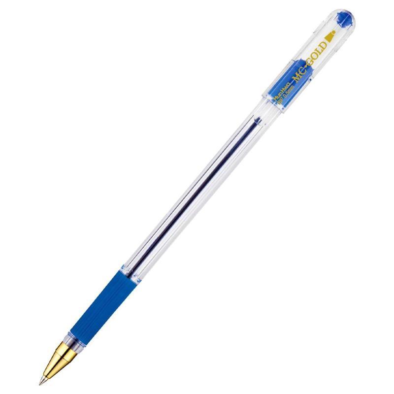 Ручка шариковая MunHwa MC Gold 0.3мм, синий цвет чернил, масляная основа BMC-02