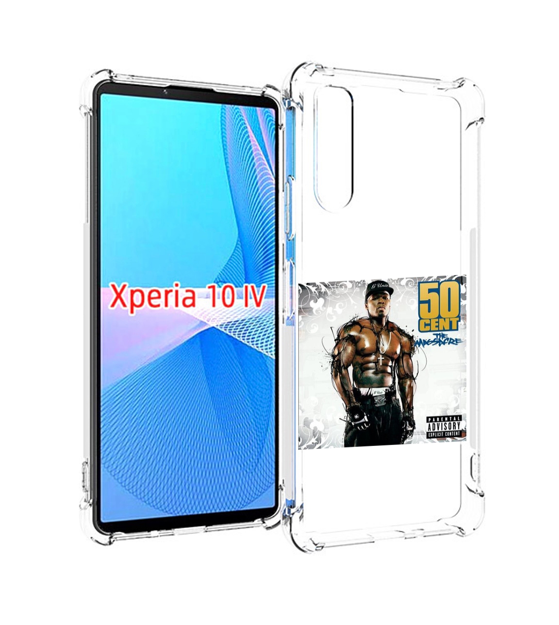 

Чехол MyPads 50 Cent - The Massacre для Sony Xperia 10 IV (10-4), Прозрачный, Tocco