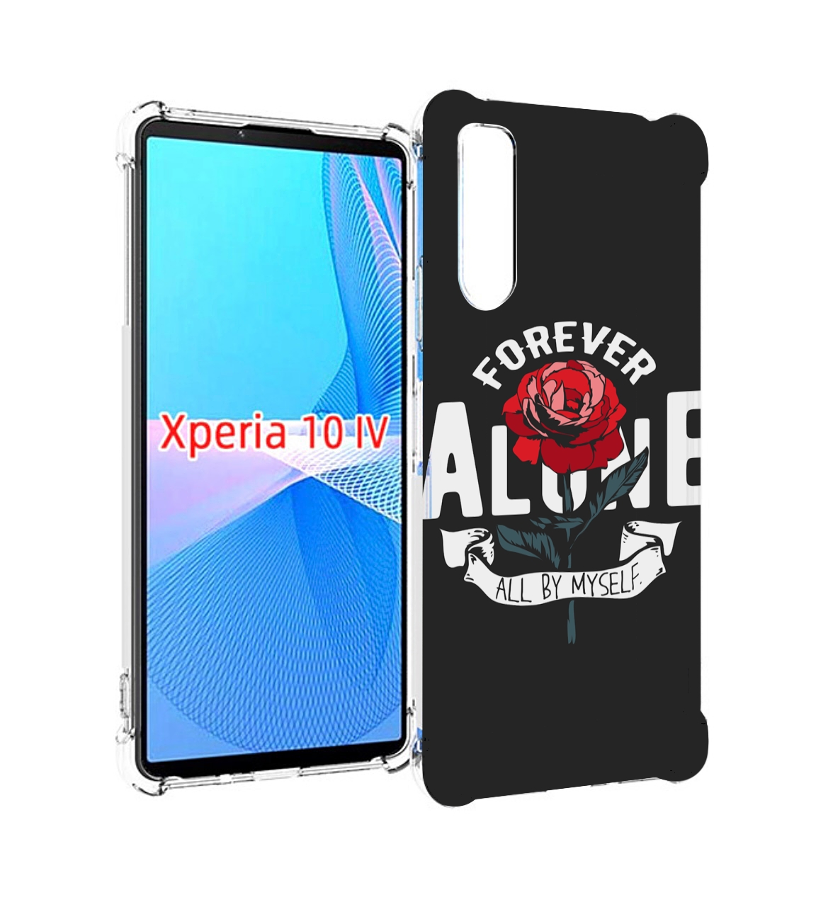 

Чехол MyPads Alone для Sony Xperia 10 IV (10-4), Прозрачный, Tocco