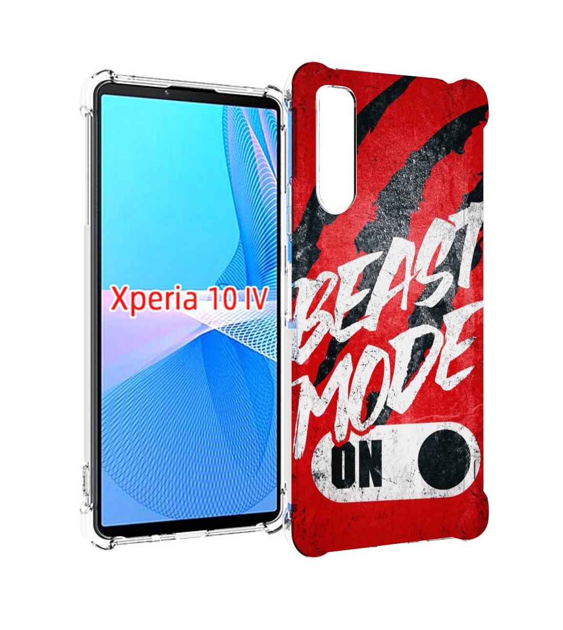 

Чехол MyPads BEAST inside You для Sony Xperia 10 IV (10-4), Прозрачный, Tocco