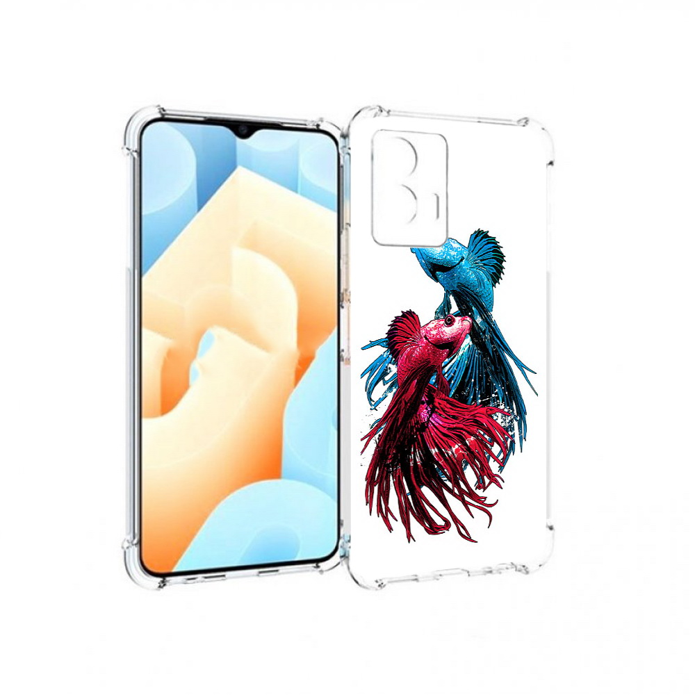 

Чехол MyPads Tocco для Vivo U5 рыбы петушки (PT226979.416.592), Прозрачный, Tocco