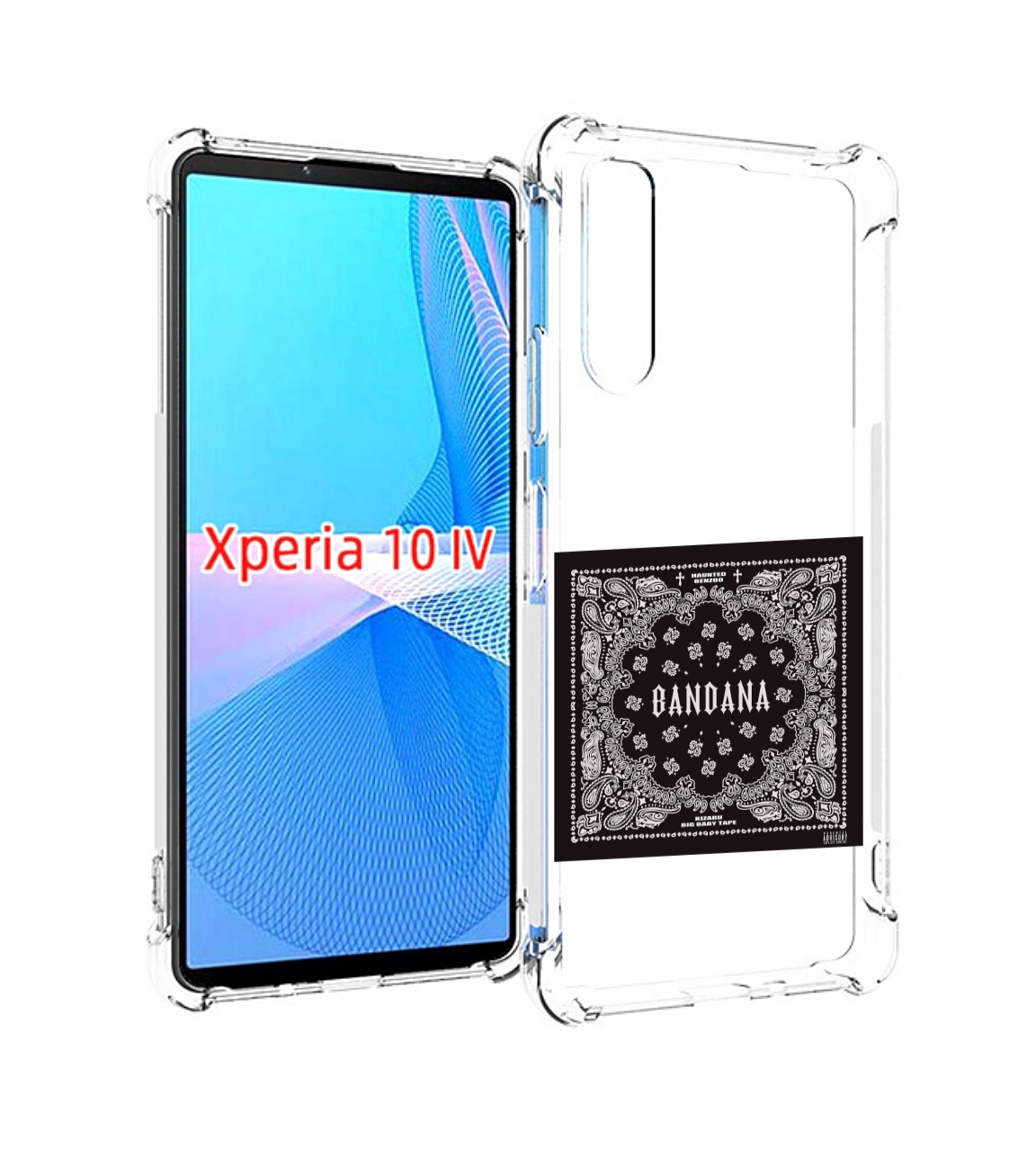

Чехол MyPads Bandana I Big Baby Tape для Sony Xperia 10 IV (10-4), Прозрачный, Tocco