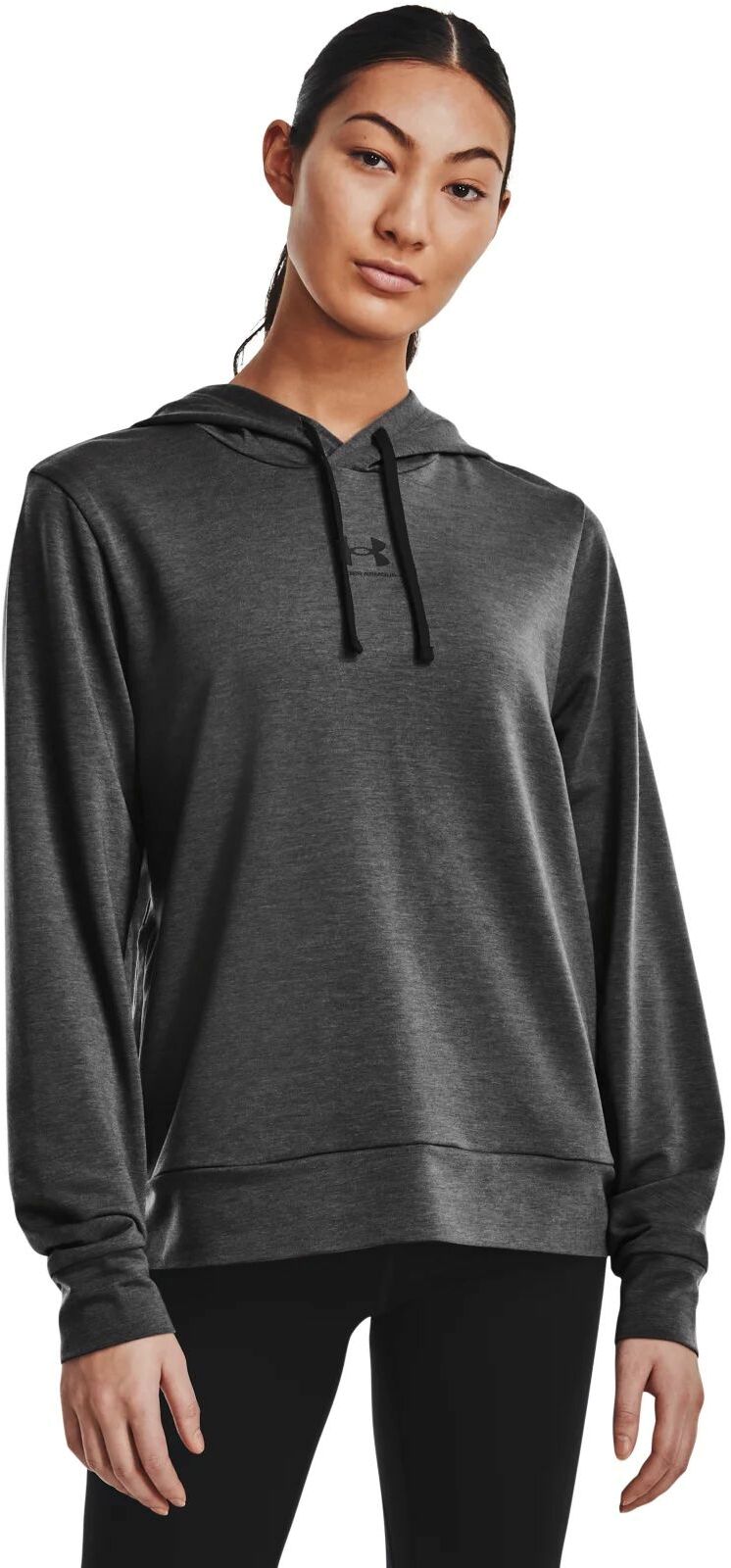 Худи женское Rival Terry Hoodie Under Armour серое SM