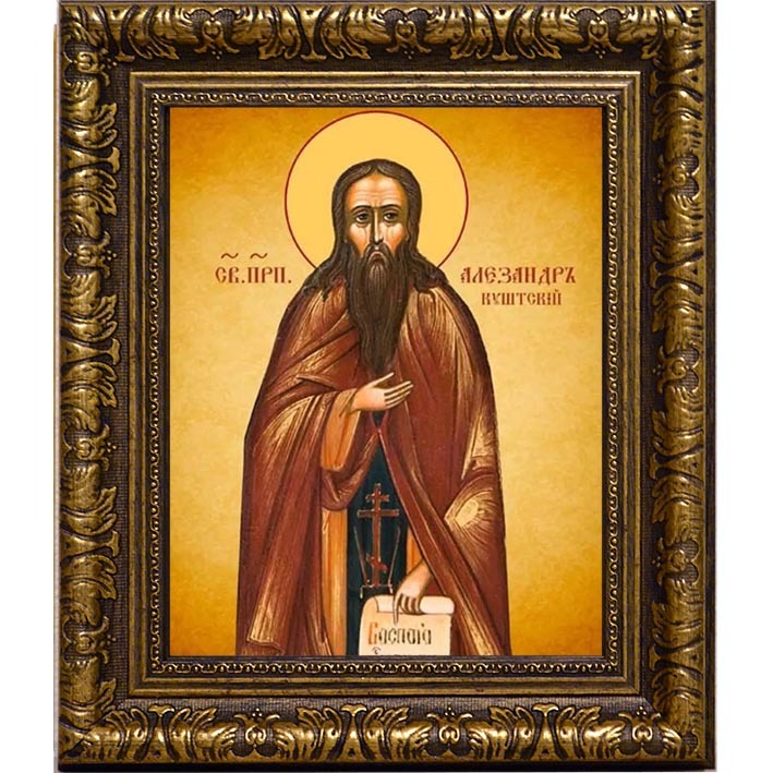 

Александр Куштский преподобный. Икона на холсте.