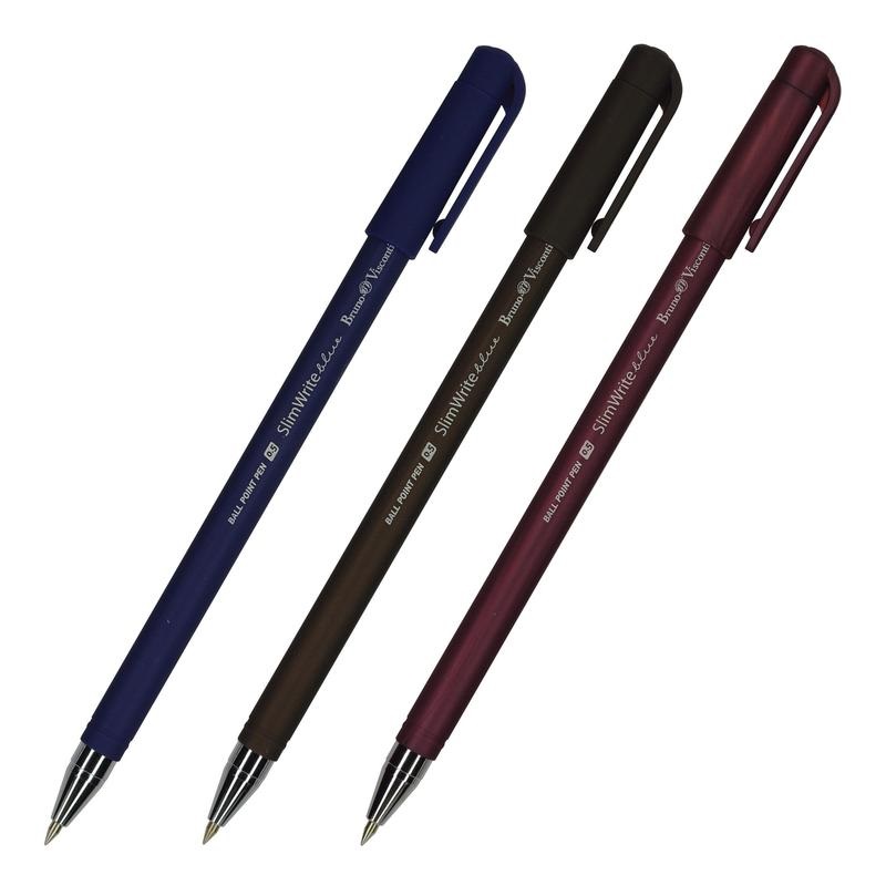 

Ручка шариковая Bruno Visconti SlimWrite Original 0.5мм, синий цвет чернил 20-0006