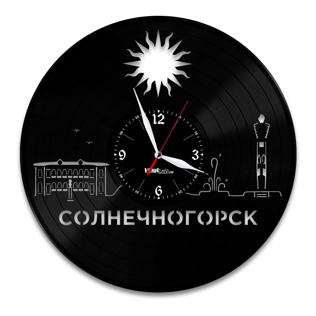 

Часы из виниловой пластинки (c) VinylLab - Солнечногорск