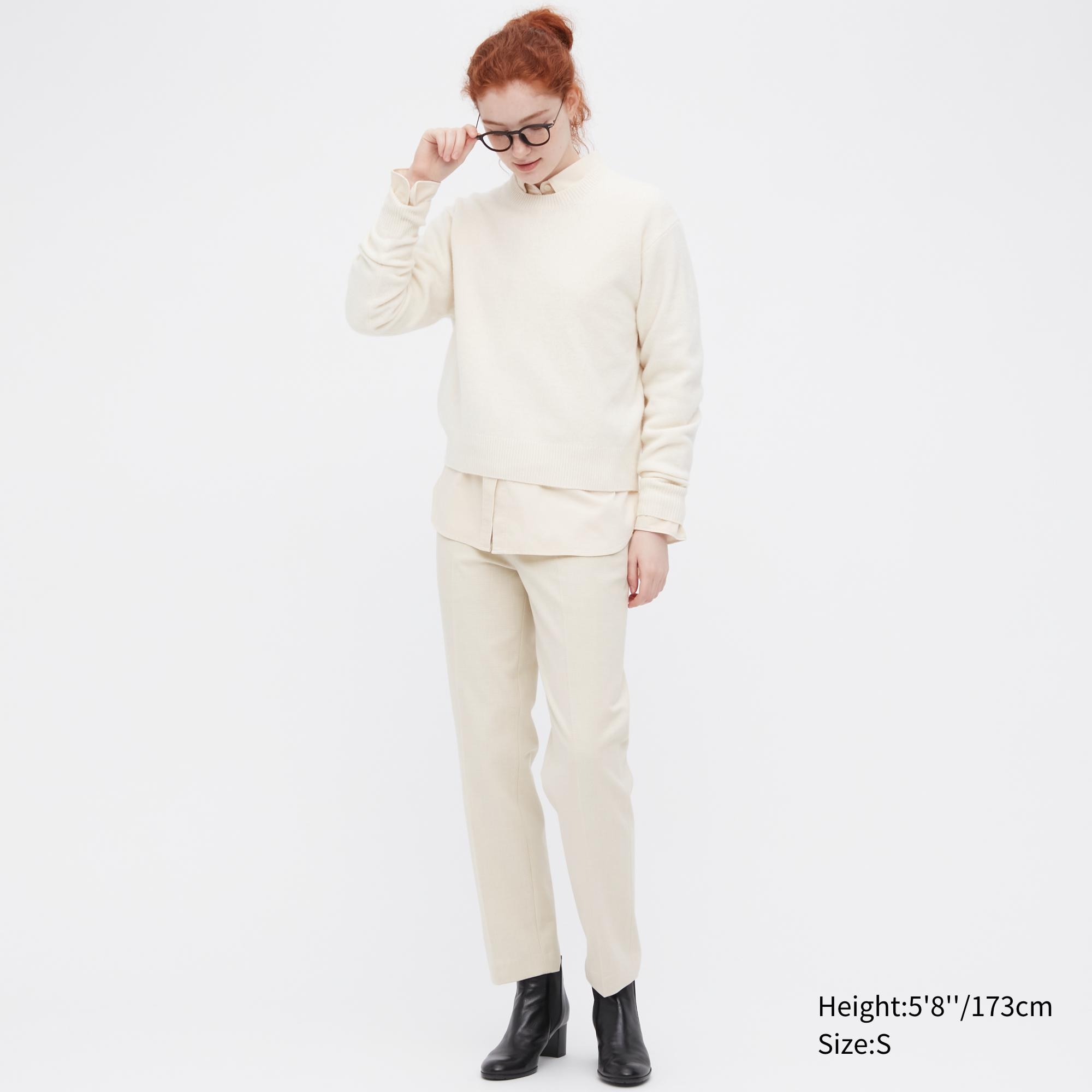 

Брюки женские UNIQLO 455383COL30 бежевые L (доставка из-за рубежа), 455383COL30