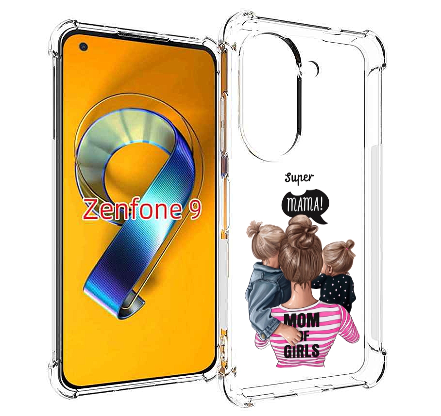 

Чехол MyPads Супер-мама-2 женский для Asus Zenfone 9 (AI2202), Прозрачный, Tocco