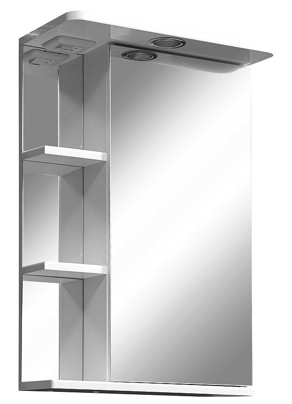 

Stella Polar Нелея 45/С Зеркало-шкаф правый с подсветкой цвет белый (SP-00000223), Нелея