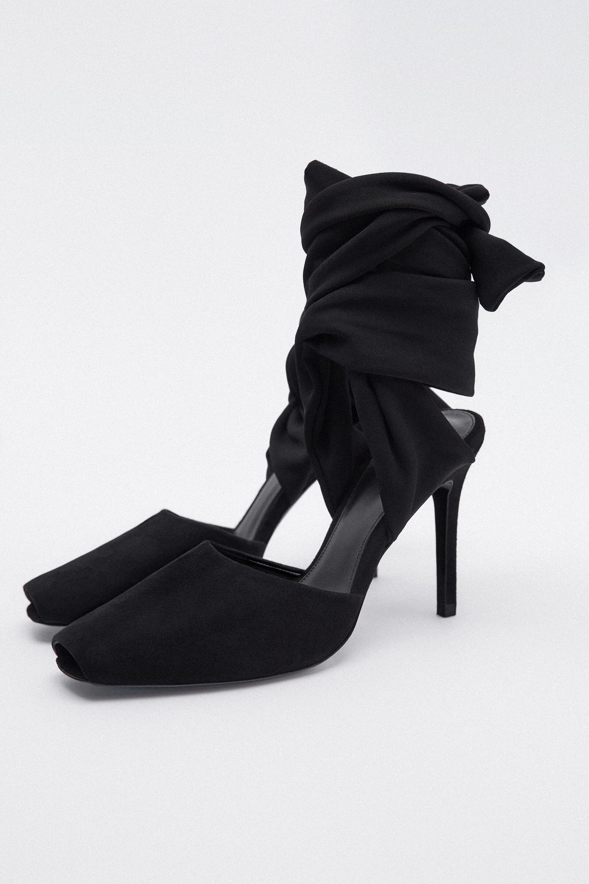 Туфли женские ZARA 14300110 черные 36 RU (доставка из-за рубежа)