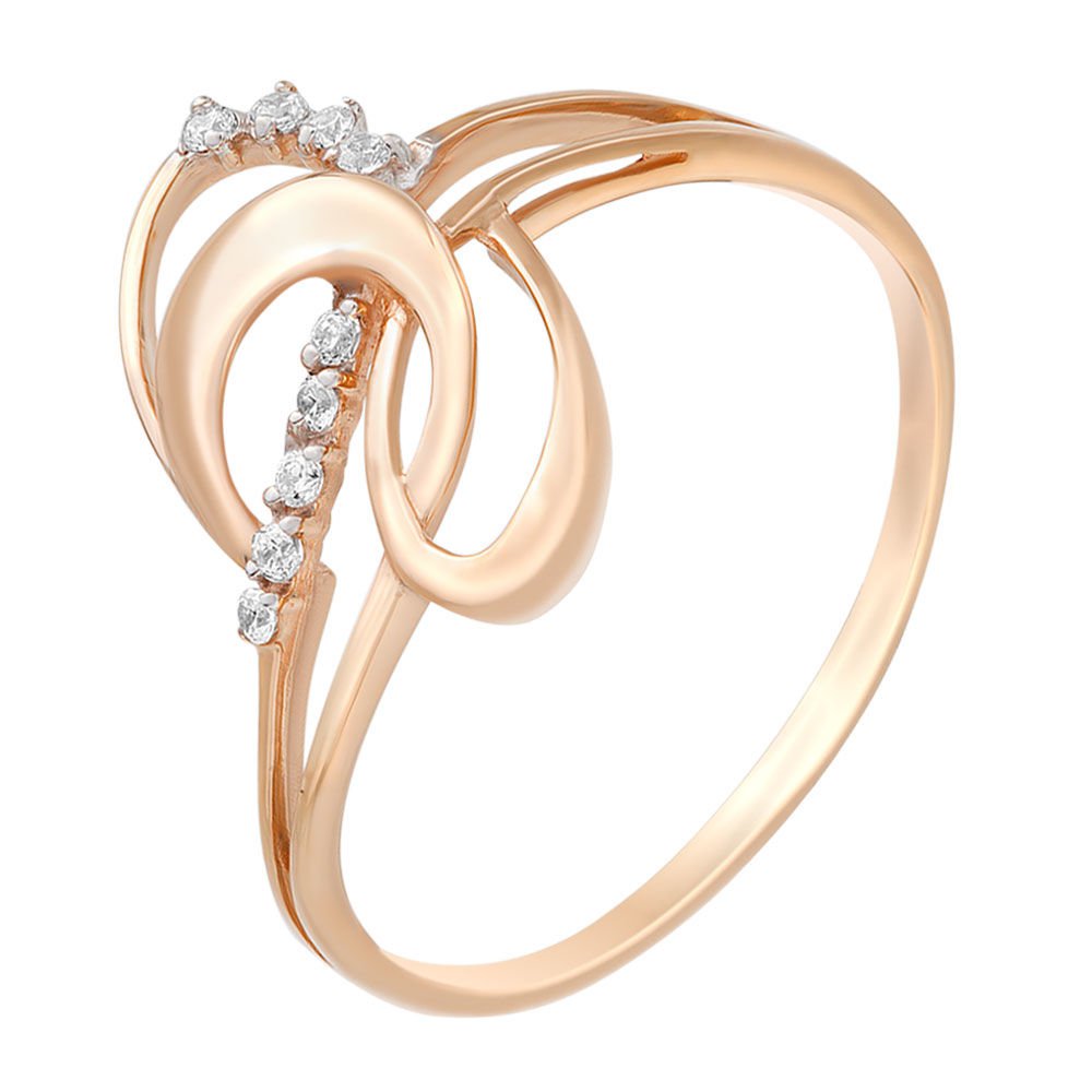 

Кольцо из красного золота с фианитом р.  585Gold 301002812, 301002812