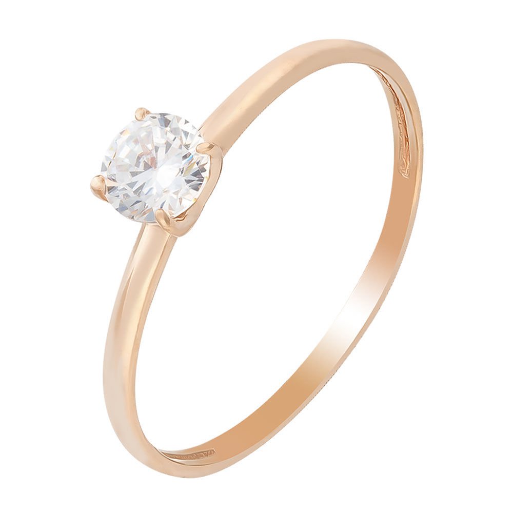 

Кольцо помолвочное из красного золота с фианитом р.  585Gold 301002986, 301002986