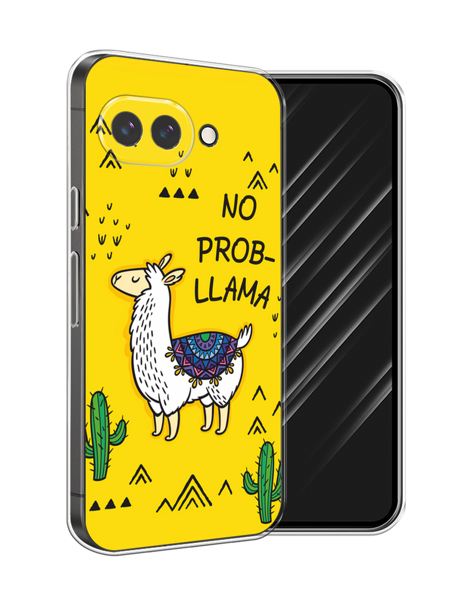 

Чехол Awog на Google Pixel 9a "No probLLama", Желтый;черный;синий, 272250-1