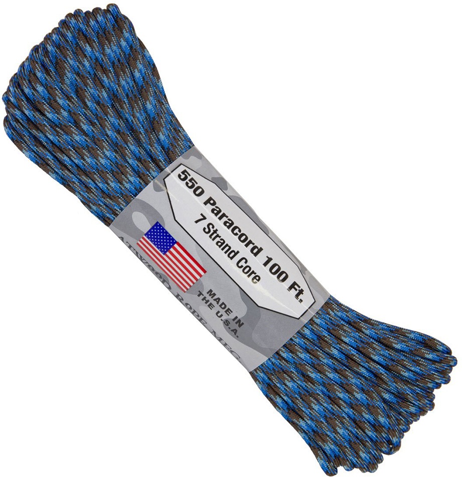 

Паракорд 550 ATWOODROPE 100ft (USA), abyss, Синий