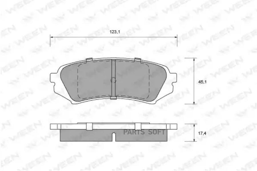 

Тормозные колодки дисковые задние LEXUS LX 470, TOYOTA Land Cruiser 100 WEEN 151-2192