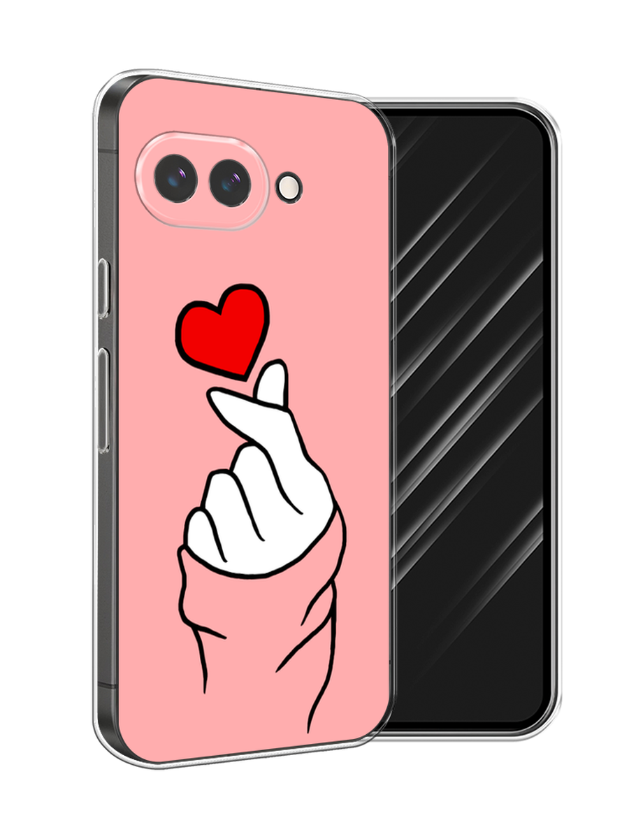 

Чехол Awog на Google Pixel 9a "Милое сердечко", Белый;красный;черный, 272250-1
