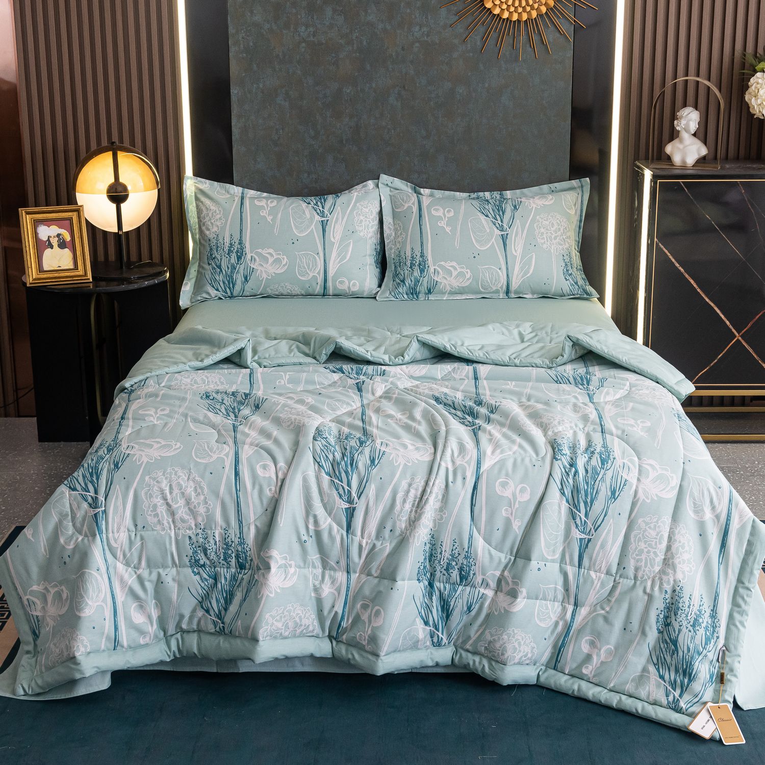 

Постельное белье с одеялом VIVA-HOME TEXTILE 2 наволочки 50х70 см, OB