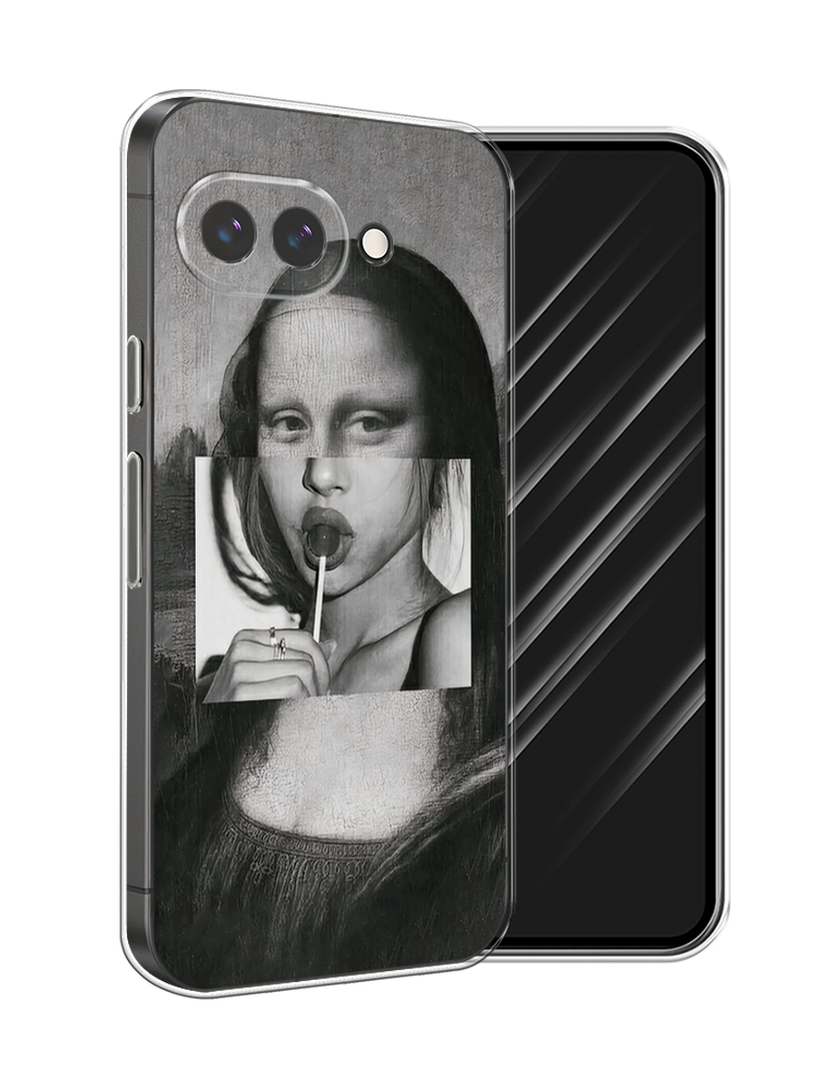 

Чехол Awog на Google Pixel 9a "Mona Lisa sucking lollipop", Серый, 272250-1