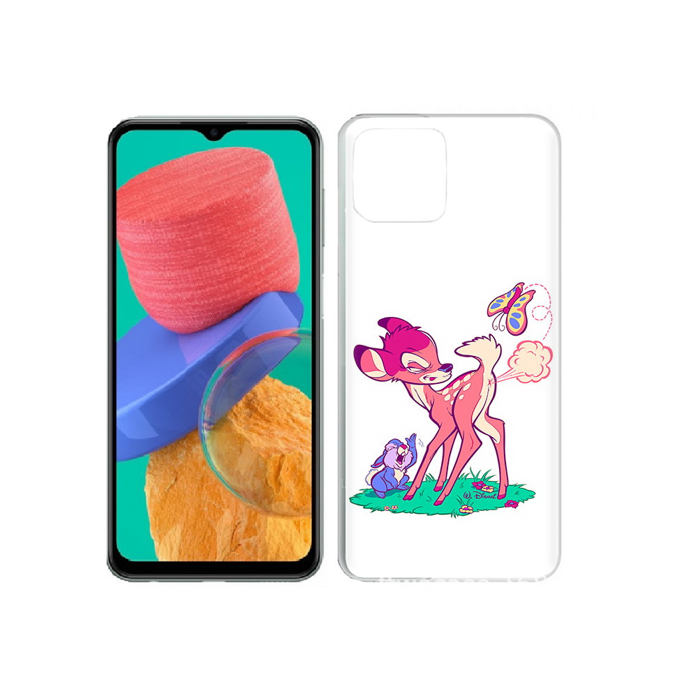 

Чехол MyPads Tocco для Samsung Galaxy M33 смешной олененок (PT227322.603.610), Прозрачный, Tocco