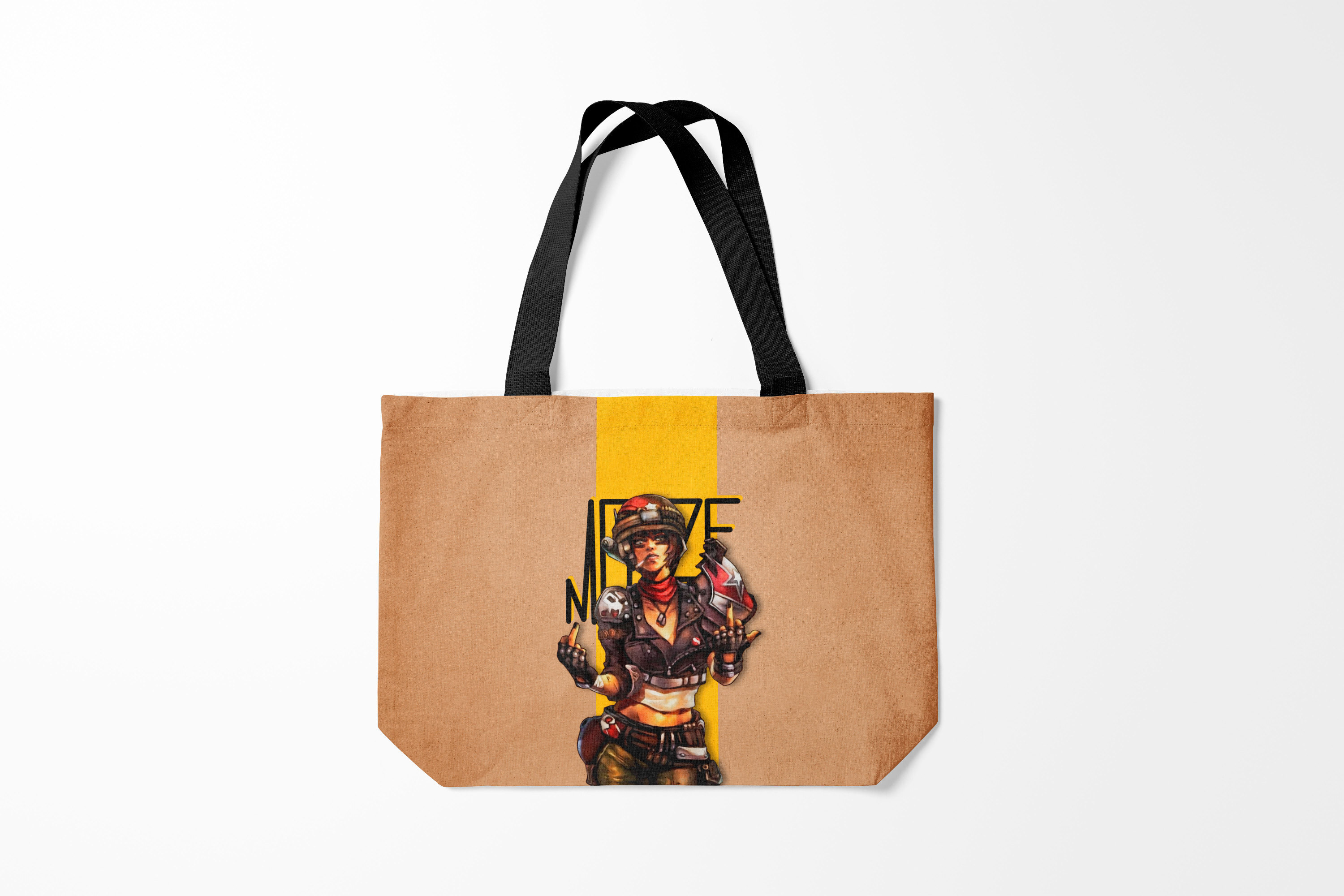 

Сумка шoппер унисекс Burnettie Borderlands Моуз, коричневый, Borderlands Моуз
