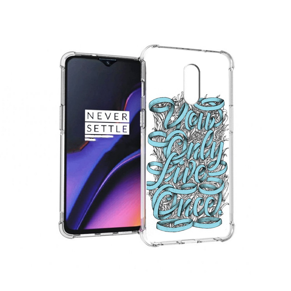 

Чехол MyPads Tocco для OnePlus 7 слова из ленты абстракция (PT227043.140.607), Прозрачный, Tocco