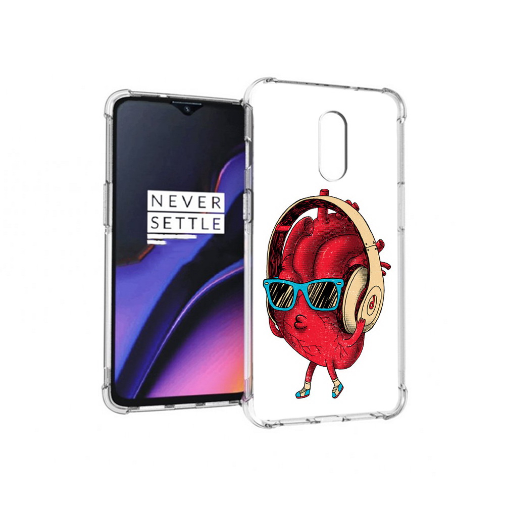 

Чехол MyPads Tocco для OnePlus 7 слушай сердце (PT227043.140.609), Прозрачный, Tocco