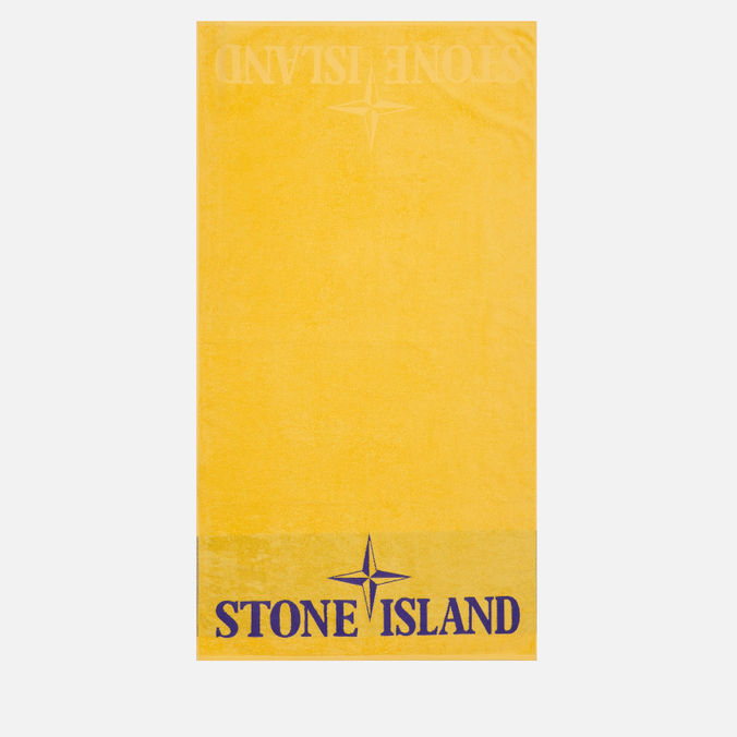 

Полотенце Stone Island Beach Towel Cotton Terry желтый, Beach Towel Cotton Terry