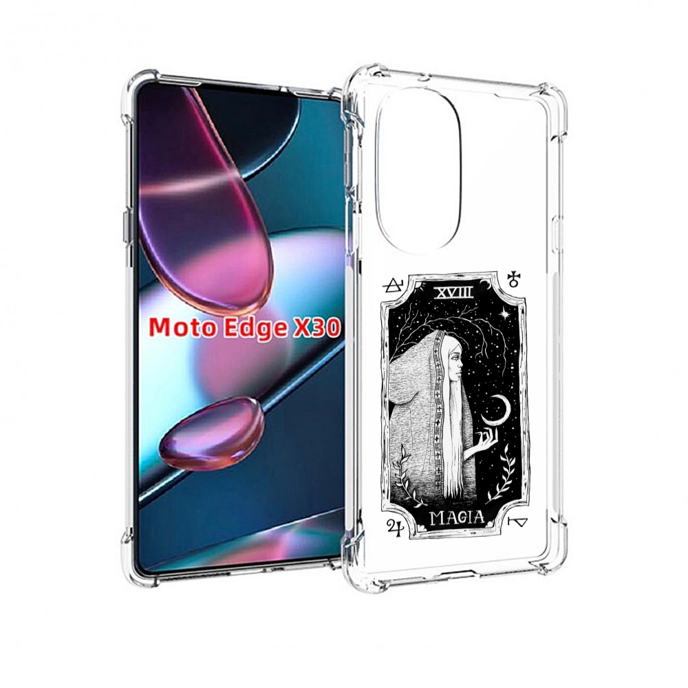 

Чехол MyPads лунная магия для Motorola Moto Edge X30, Прозрачный, Tocco