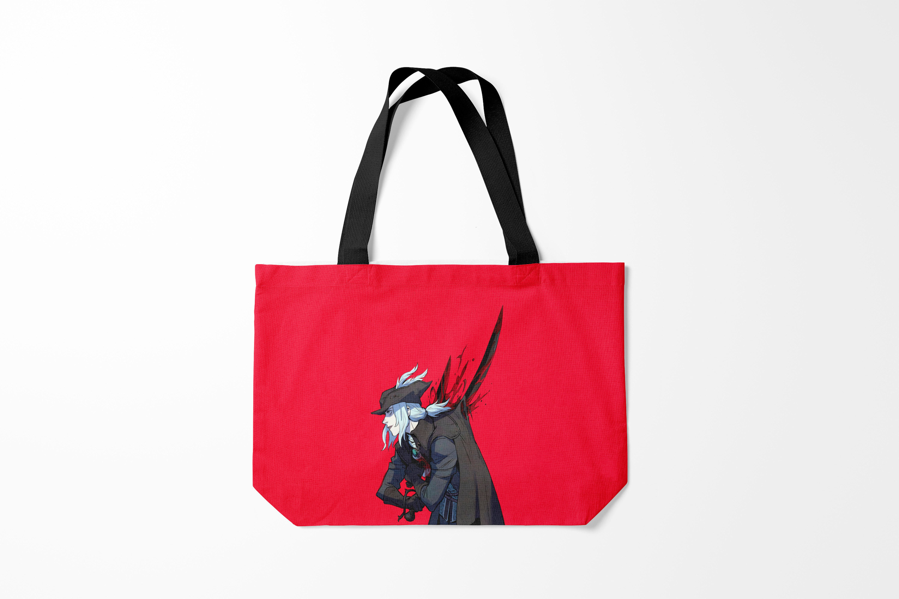 

Сумка шoппер унисекс Burnettie Bloodborne Леди Мария, красный, Bloodborne Леди Мария