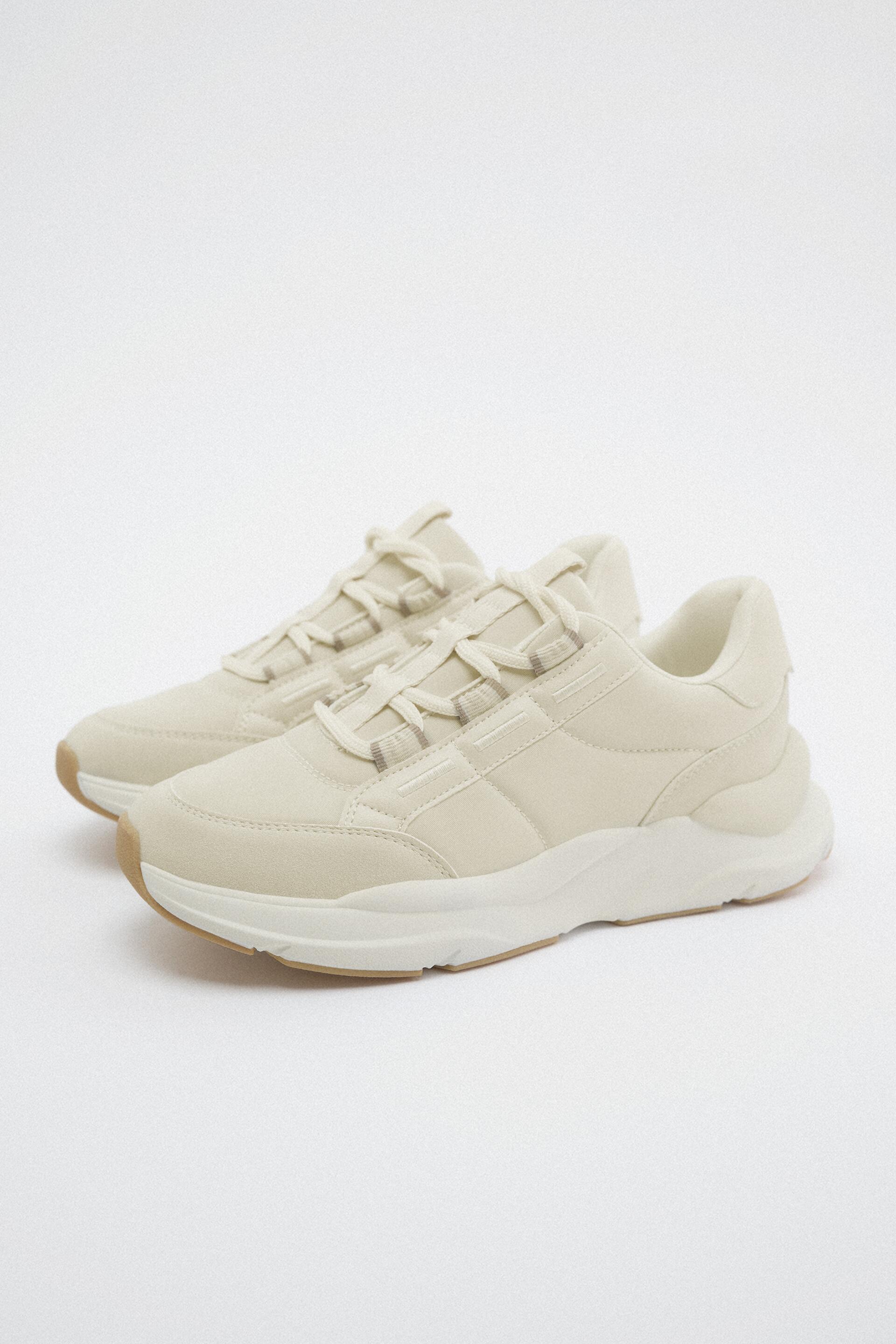 

Кроссовки женские ZARA 15000110 бежевые 36 RU (доставка из-за рубежа), 15000110