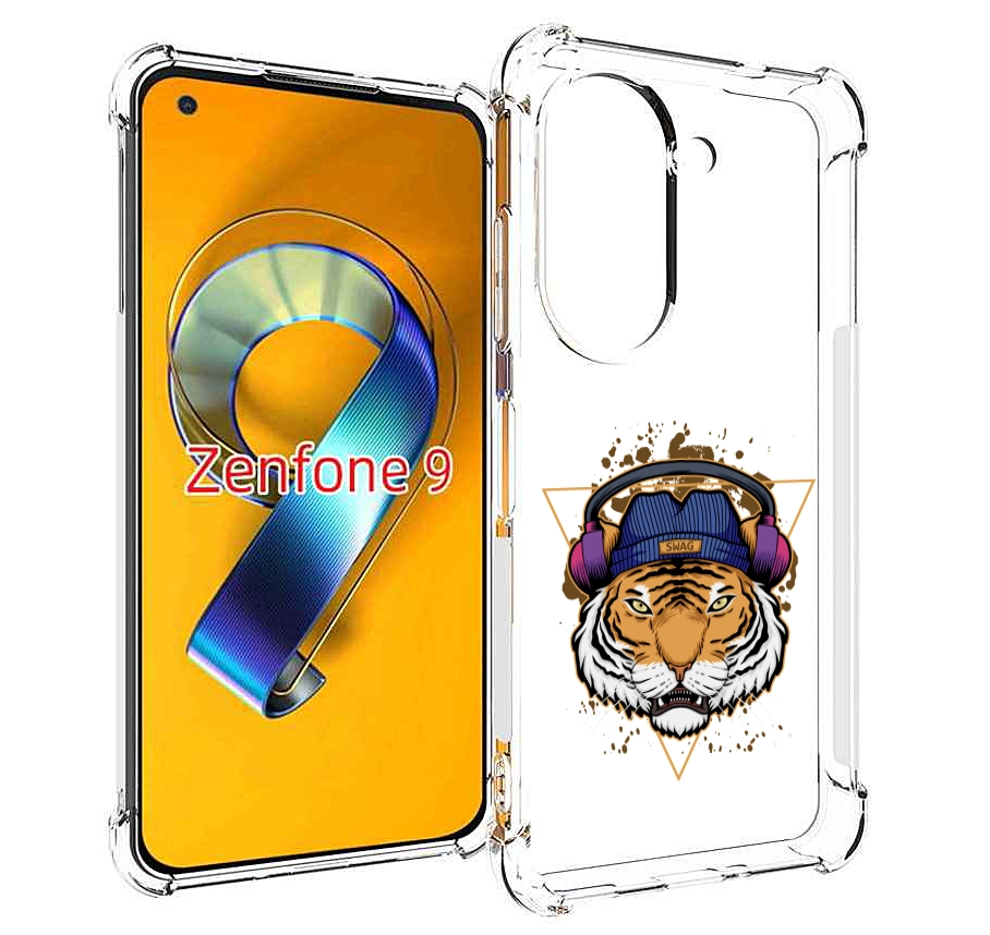 Чехол MyPads Тигр-Свэг для Asus Zenfone 9 (AI2202)