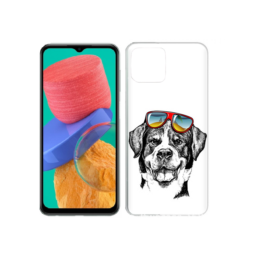 Чехол MyPads Tocco для Samsung Galaxy M33 счастливая собака (PT227322.603.631)