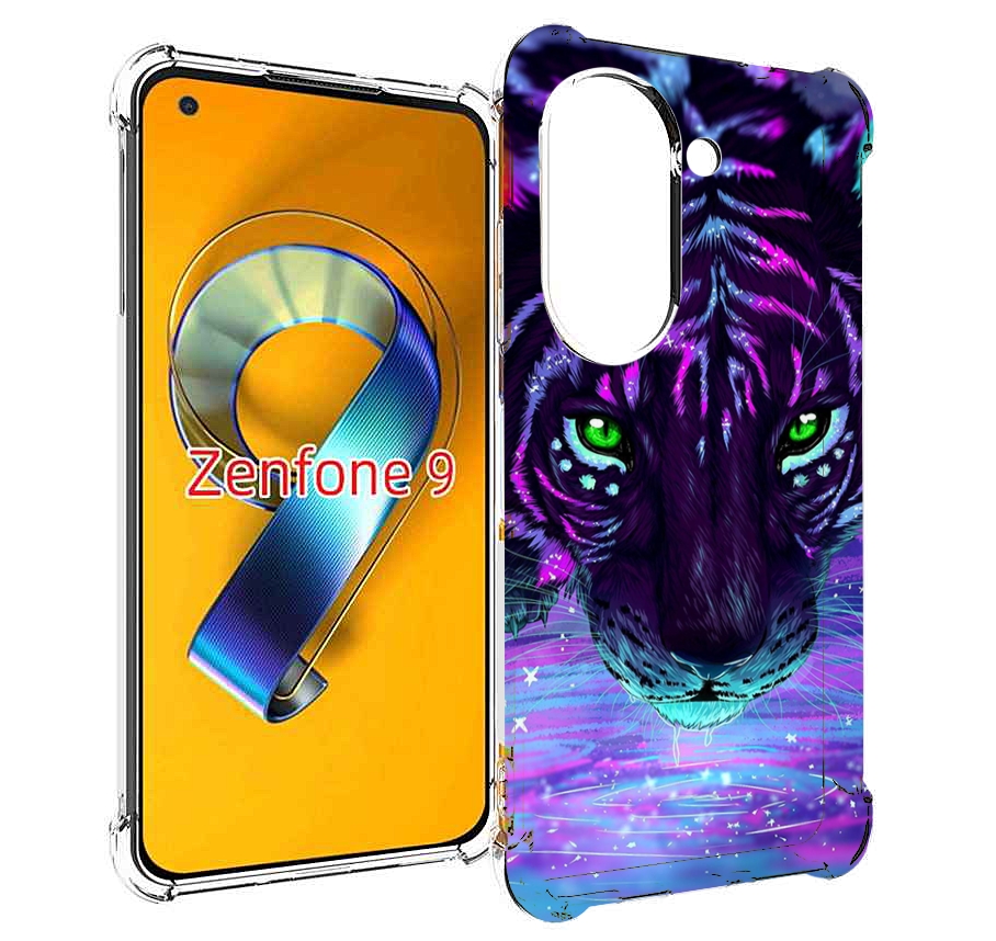 

Чехол MyPads Тигр-неон для Asus Zenfone 9 (AI2202), Прозрачный, Tocco