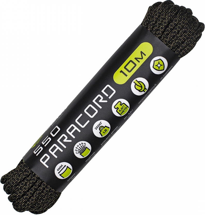 

Паракорд 550 Cord 10м (black snake), Черный